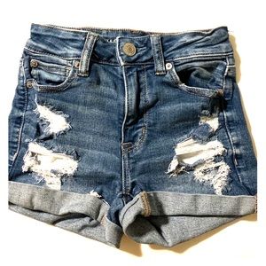 American Eagle distressed jean shorts
